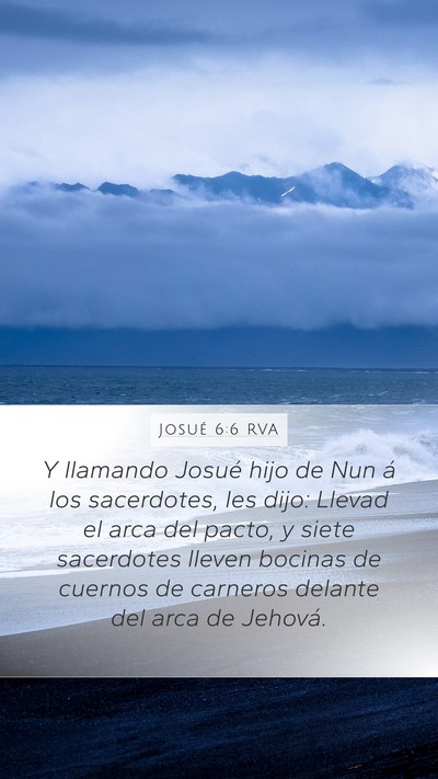 Josué 6:6 RVA Bible Verse Image