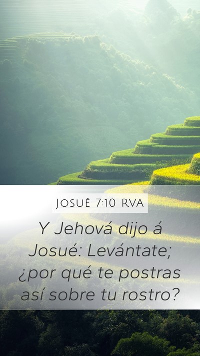 Josué 7:10 RVA Bible Verse Image