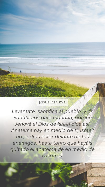 Josué 7:13 RVA Bible Verse Image
