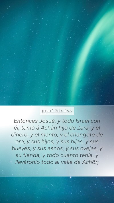 Josué 7:24 RVA Bible Verse Image