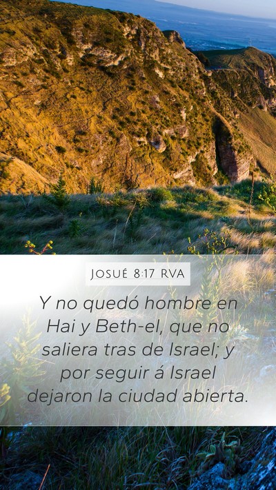 Josué 8:17 RVA Bible Verse Image