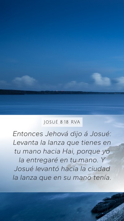Josué 8:18 RVA Bible Verse Image