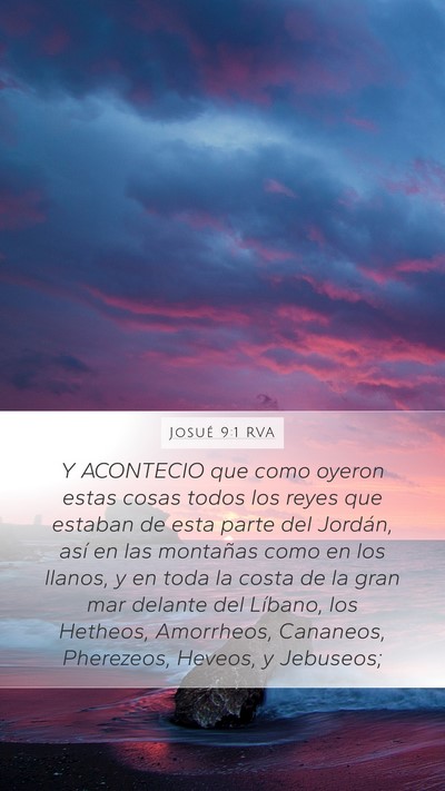 Josué 9:1 RVA Bible Verse Image