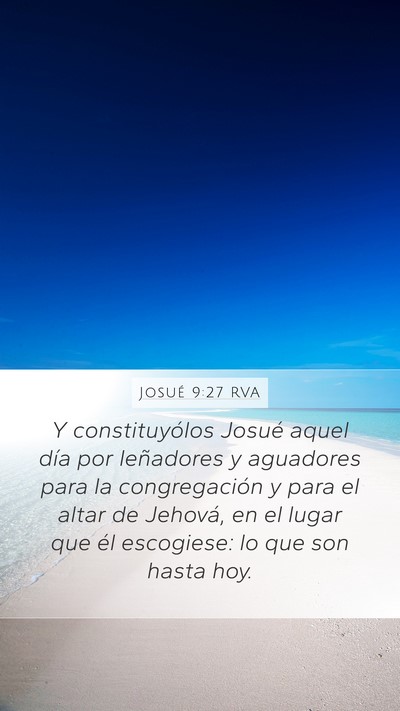 Josué 9:27 RVA Bible Verse Image