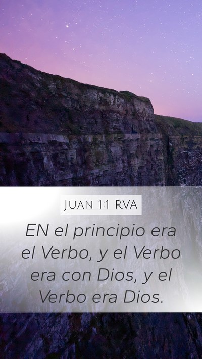 Juan 1:1 RVA Bible Verse Image