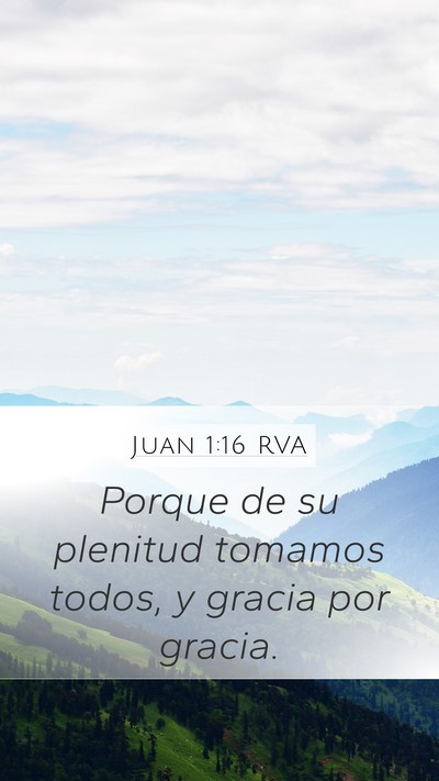 Juan 1:16 RVA Bible Verse Image