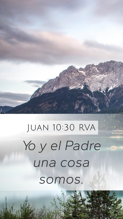 Juan 10:30 RVA Bible Verse Image