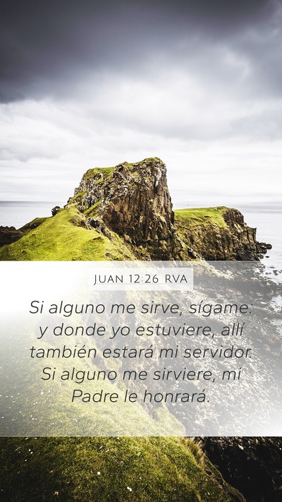 Juan 12:26 RVA Bible Verse Image