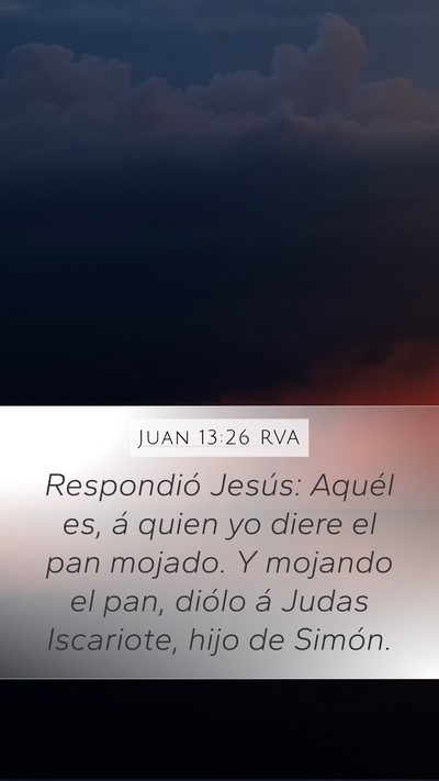 Juan 13:26 RVA Bible Verse Image