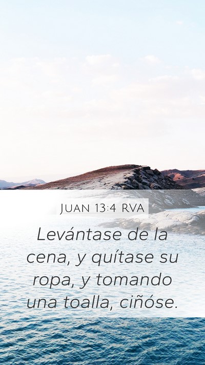 Juan 13:4 RVA Bible Verse Image