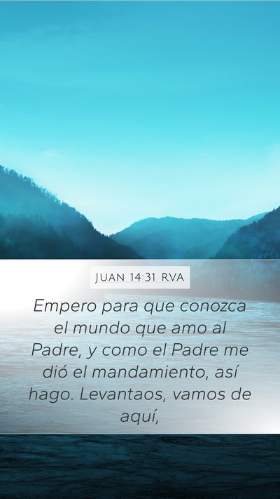 Juan 14:31 RVA Bible Verse Image