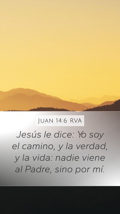 Juan 14:6 RVA Bible Verse Image