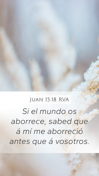 Juan 15:18 RVA Bible Verse Image