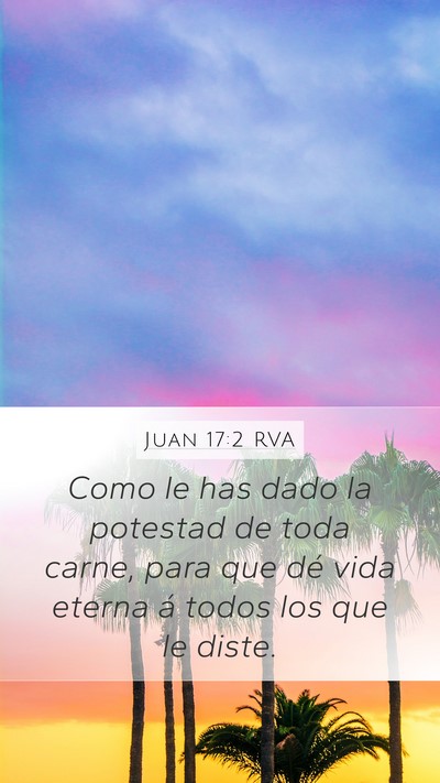 Juan 17:2 RVA Bible Verse Image