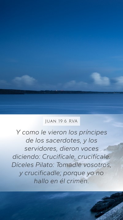 Juan 19:6 RVA Bible Verse Image