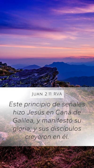 Juan 2:11 RVA Bible Verse Image