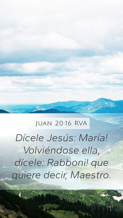 Juan 20:16 RVA Bible Verse Image