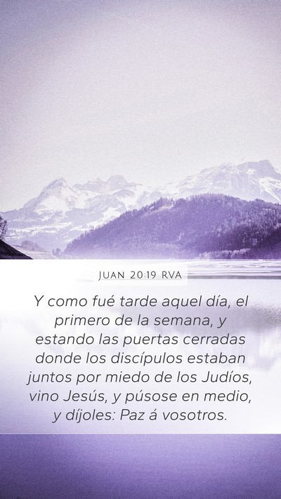 Juan 20:19 RVA Bible Verse Image