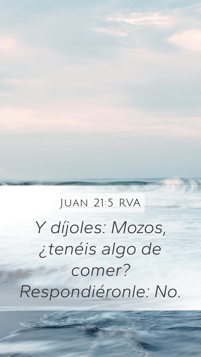 Juan 21:5 RVA Bible Verse Image