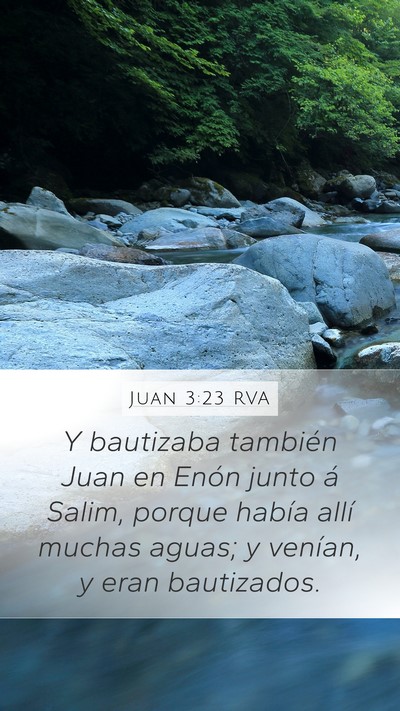 Juan 3:23 RVA Bible Verse Image