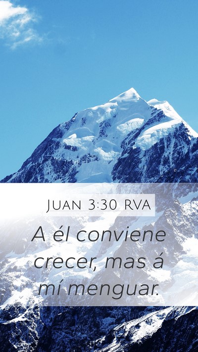 Juan 3:30 RVA Bible Verse Image