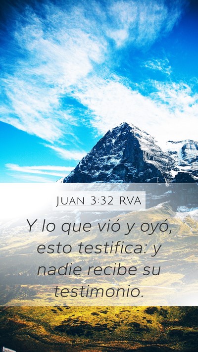 Juan 3:32 RVA Bible Verse Image