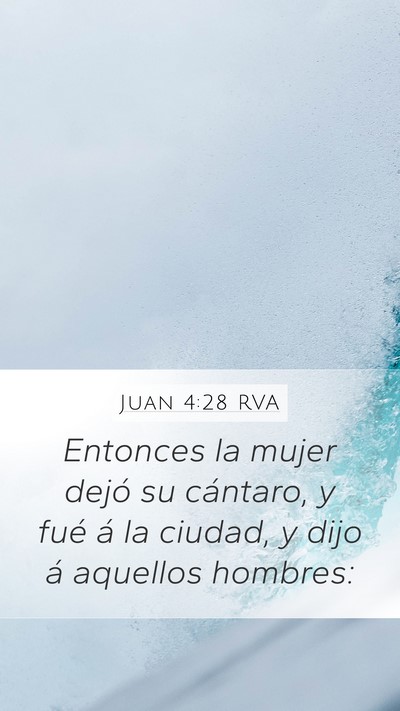 Juan 4:28 RVA Bible Verse Image