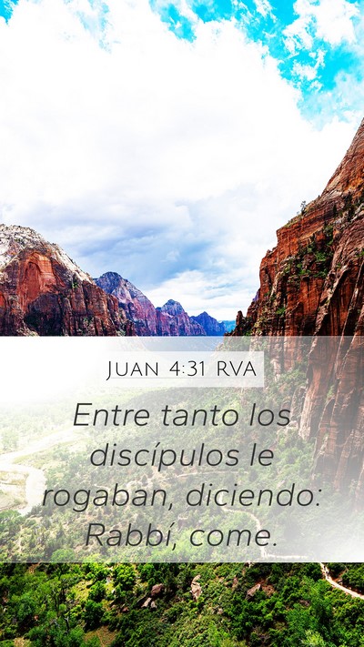 Juan 4:31 RVA Bible Verse Image