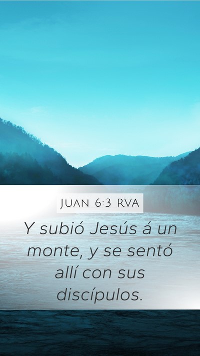 Juan 6:3 RVA Bible Verse Image