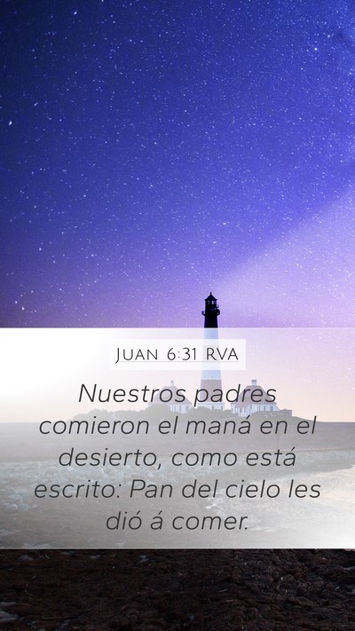 Juan 6:31 RVA Bible Verse Image