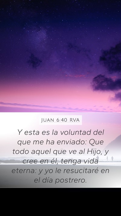 Juan 6:40 RVA Bible Verse Image