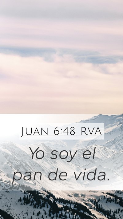 Juan 6:48 RVA Bible Verse Image