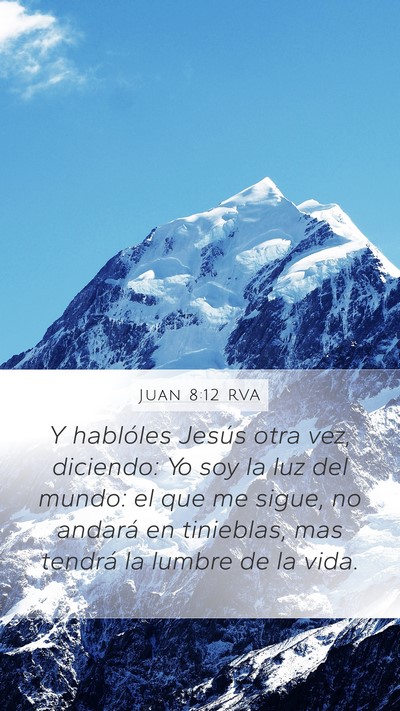 Juan 8:12 RVA Bible Verse Image