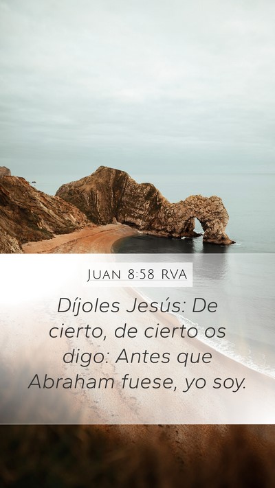 Juan 8:58 RVA Bible Verse Image