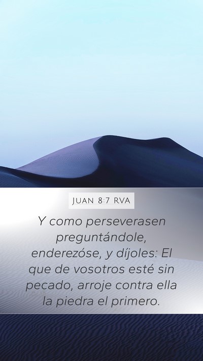 Juan 8:7 RVA Bible Verse Image