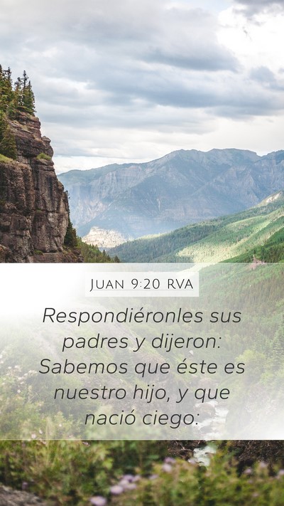 Juan 9:20 RVA Bible Verse Image