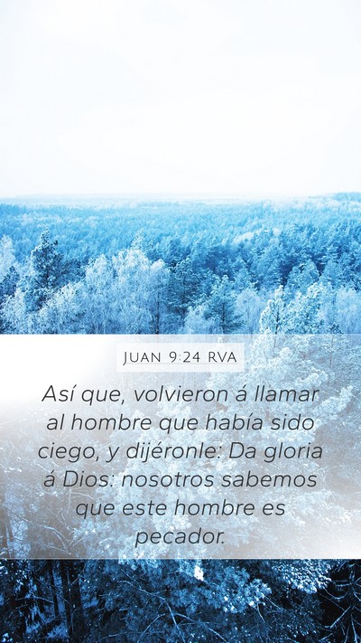 Juan 9:24 RVA Bible Verse Image