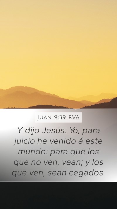 Juan 9:39 RVA Bible Verse Image