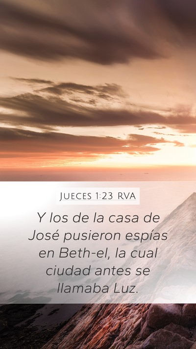 Jueces 1:23 RVA Bible Verse Image