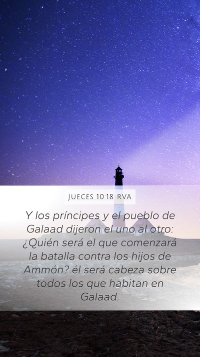 Jueces 10:18 RVA Bible Verse Image
