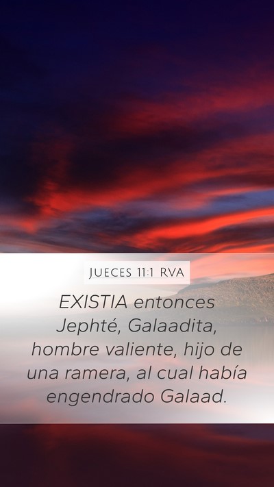Jueces 11:1 RVA Bible Verse Image