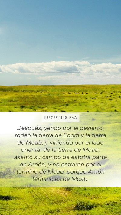 Jueces 11:18 RVA Bible Verse Image