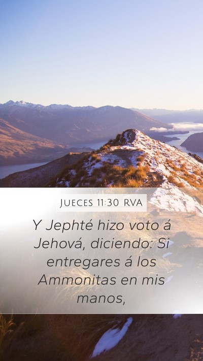 Jueces 11:30 RVA Bible Verse Image