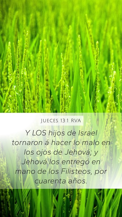 Jueces 13:1 RVA Bible Verse Image