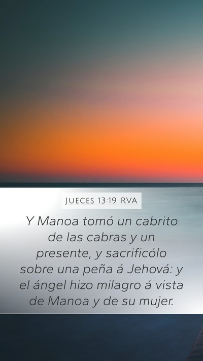 Jueces 13:19 RVA Bible Verse Image