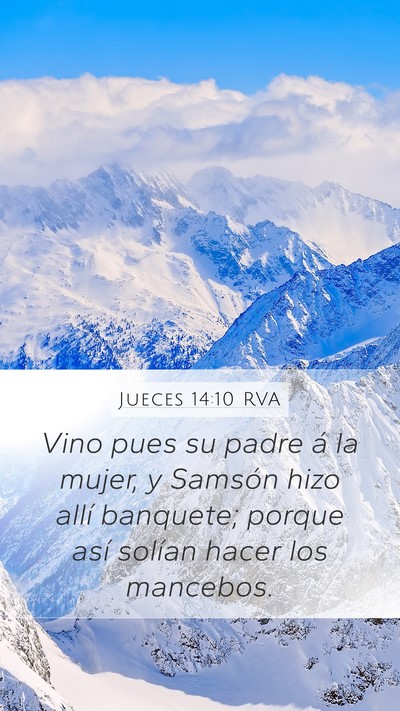 Jueces 14:10 RVA Bible Verse Image