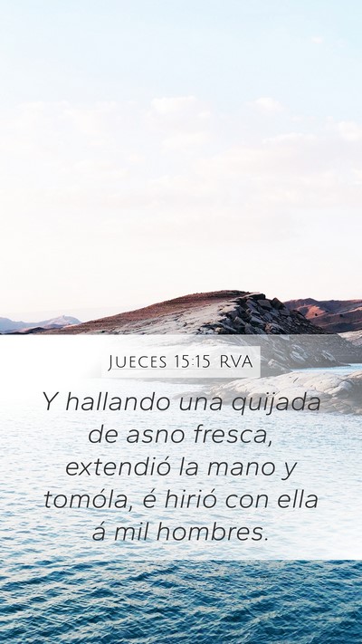 Jueces 15:15 RVA Bible Verse Image