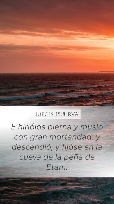 Jueces 15:8 RVA Bible Verse Image