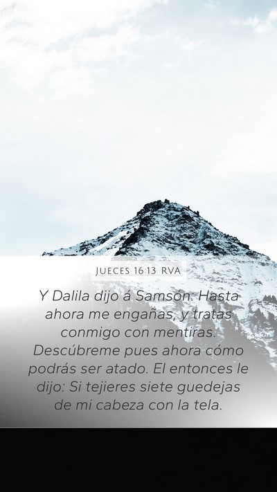 Jueces 16:13 RVA Bible Verse Image