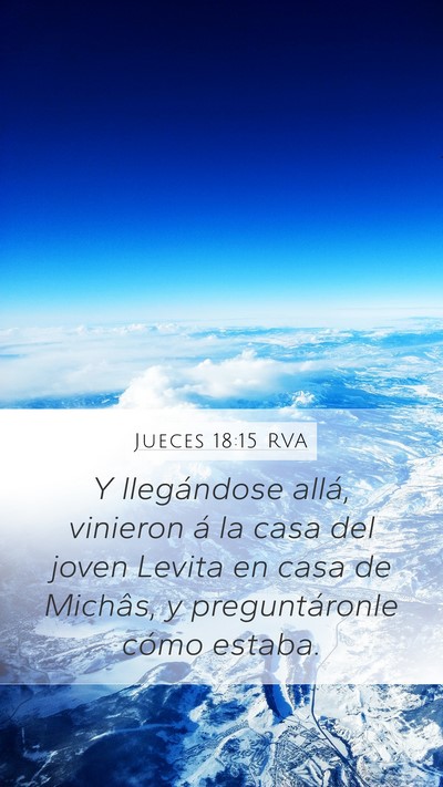 Jueces 18:15 RVA Bible Verse Image